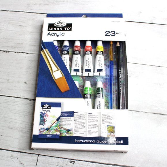Royal & Langnickel Acrylic Tube Paint Paper Sketch Pencil Brush - Picture 2 of 5